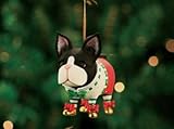 Patience Brewster Boston Terrier Ornament - Krinkles Christmas Décor New 08-30389