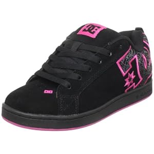 DC Shoes Court Graffik Womens Skate Trainers in Gold
