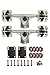 SCSK8 Longboard Skateboard Trucks Combo Set w/ 70mm Wheels + 9.75