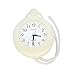 UPIT Water Resistance Clock with String 4.72 x 1.57 x 5.71 inch, (Ivory)