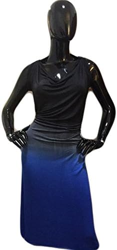 Hipknoties - The Convertible Mini wrap dress pregnancy dress midi plus size dress Wrap dress red weight transition outfit cheap 30 in 1 outfit wear different way dress - Blue and Black Ombre - Midi