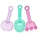 LotFancy 10PCS Summer Beach Toys Set, with Sand Castel Molds & Tools, BPA Free Sandbox Toys for Toddlers Kids 3-8, Sand Bucket Shovel Sifter Rake Funnel Watering Can, Girls Vacation Essentials