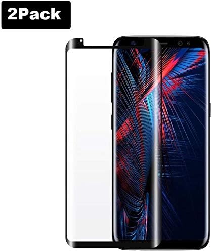 [2-Pack] Galaxy S8 Suitable Display screen Protector, 9H Hardness, Oil-Proof Coating, Delicate Contact, Clear Visible Expertise, Three-Dimensional Bending Edge Tempering, Extremely-Skinny Protector