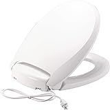 BEMIS Radiance Heated Night Light Toilet Seat will Slow Close and Never Loosen, ROUND, Long Lasting Plastic, White, H900NL 00