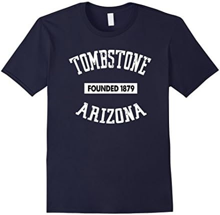 Mens Tombstone Arizona Founded 1879 Vacation T-Shirt Large Navy