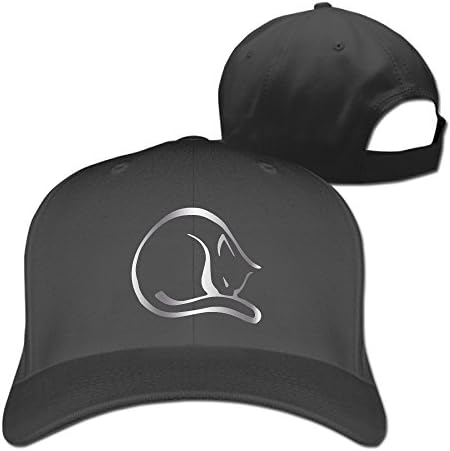 Cat A523 Sticke Platinum Style Baseball Snapback Cap Black