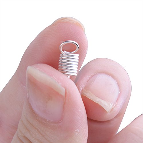 image for BronaGrand 150pcs Antiqued Brass Silvery Crimp Fasteners Leather Cord 