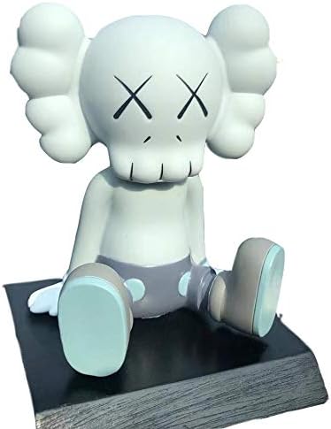 YXHE Toy Statue Sesame Street KAWS Creative Prototype Shaking Head Decoration Car Interior Car Decoration Gray