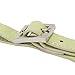 Travelon Bright Color Large Leather Heavy Duty Luggage ID Travel Tags with Adjustable Buckle Strap and Name Card Tag Easy to Identify, Lime Green (Pack of 2)