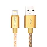Swiftrans Apple MFI Certified Nylon Braided Lighting USB Cable, 3.3 Feet