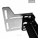 MALOUF Queen Bed Frame Headboard Bracket Modification Plate, Set of 2, Black