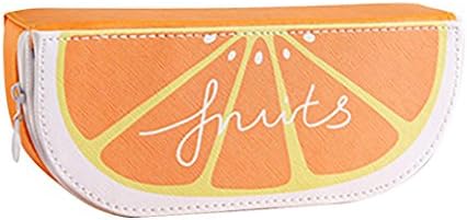 Wintialy Fresh Cute Fruit Orange Watermelon Kiwi Pen Pencil Bag for Students Gifts