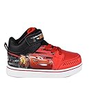 Disney Pixar Toddler Boys Cars Lightning McQueen Red Black Light-up High-Top Sneaker