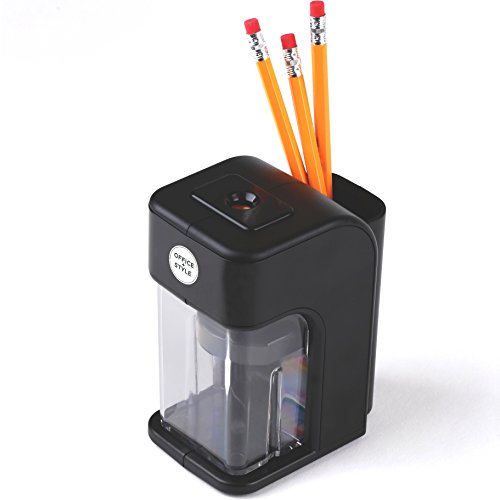 Electronic Pencil Sharpener With Auto Stop Safety Feature & Large