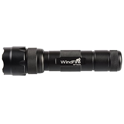 WindFire Wf-502b Cree Xm-l2 T6 LED 1000 Lumens 1 Mode Tactical Flashlight with Pressure Tail Switch, Rail Barrel Mount ,18650 Rechargeable Batteries and AC Charger A Completed Hunting set