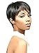 wig pixie cut wig Fashion Women Trendy Short Black Synthetic Boycut Wig