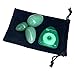 Yoni Eggs Set of 3 Drilled Quartz Jade Egg for Kegel Exercise Pelvic Floor Muscles Vaginal Exercise Yoni Egg Ben Wa Balls Health Care for Women Mother Girlfriends New Mom Gift HYS03-US