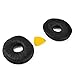 Geekria QuickFit Replacement Ear Pads for Panasonic Technics RP-DJ1200, RP-DJ1205, RP-DJ1210 Headphones Ear Cushions, Repair Parts (Black)