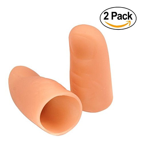VANTIYA LED Finger Lamp (2 Packs/4PCS) Thumbs Light, Magic Light up Finger Magic Trick, Fake Finger, Prank Toy Tool For Halloween