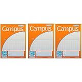 Japanese Kanji Practice Notebook No. 6 200 squares campus Pack of 3books