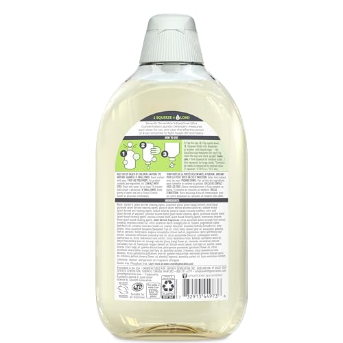 SEVENTH GENERATION, LAUNDRY DETERGENT ULTRA POWER PLUS CLEAN SCENT, 23.1 FL OZ