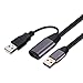 VCZHS Active USB 3.0 Extension Cable 25 Feet USB 3.0 Active Repeater Cable Built-in Double Signal Booster Chipsets