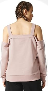 adidas off shoulder sweatshirt