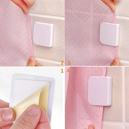 Genenic Shower Curtain Clips Anti Splash Spill Stop Water Leaking Guard Bath(Pair)