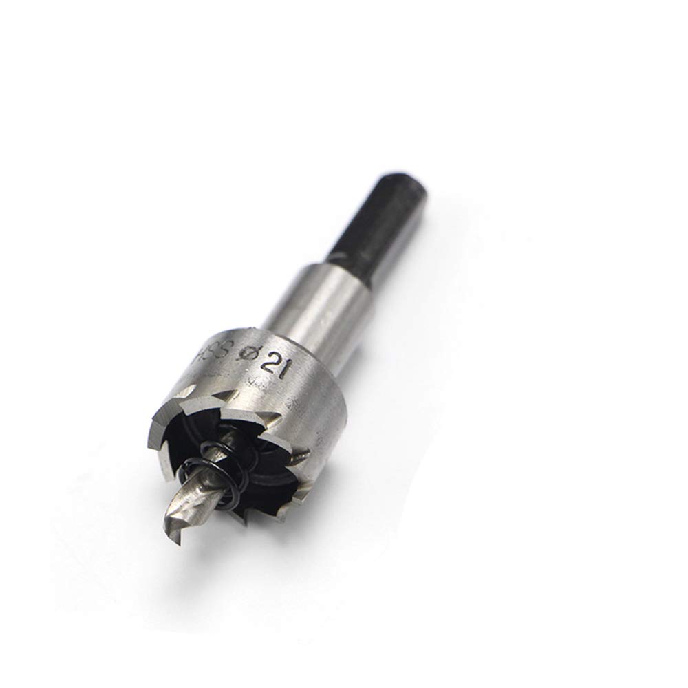 TF HSS Stainless Steel Carbide Hole Saw Cutter Hole Saw Tooth HSS Hole Saw Drill Bit Circle Cutter Spiral Drill Bit Suitable for Cutting Plastic, Wood, Metal, Steel