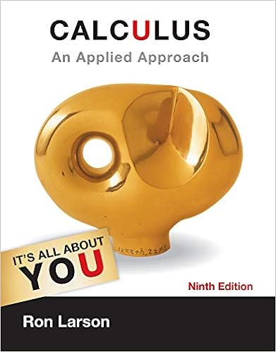Student Solutions Manual For Larson S Calculus An Applied Approach 9th Larson Ron 9781133112792 Books