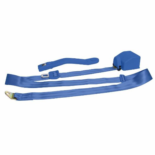 Click Here to See More Images AutoLoc 12676 Electric Blue 3-Point Retractable Seat Belt