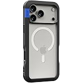 PLES Arche Magnetic Case, Compatible with iPhone 17 Pro Max, MagSafe Accessories, Military Grade Shockproof, Wireless Charging, Anti-Yellowing, Anti-Fingerprint, Anti-Scratch BK