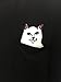 UR Ladies Women T Shirt Middle Finger Cat Pocket Shirts Harajuku Crop Top Tee