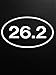 Chase Grace Studio 26.2 Marathon Running|2 Pack|Vinyl Decal Sticker|White|Cars Trucks Vans SUV Laptops Wall Art|5