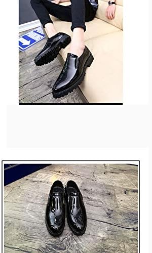 メンズ ドレスシューズ 防水 エナメル スリッポン パテントレザー カラフル スリップオン 厚底 ローファー 先のとがったつま先 彫刻ブローグシューズ 男性 カジュアル オフィスシューズ B07znv1b2r 2 250円 激安通販ショッピング 超人気 専門店 人気海外一番 超美