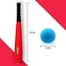 Aoneky Min Foam Baseball Bat and Ball for Toddler - Indoor Soft Super Safe T Ball Bat Toys Set for Kids Age 2 Years Old, Best Gift for Children, 16.5 inch (Red Bat and Yellow Ball)