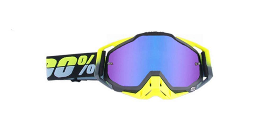 Carolilly Motocross Goggles Over Glasses for Men Women - Motorcycle Ski Snowboard Eyewear With Anti-Fog, Wind Resistance, Dust-Proof Insulation
