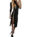 Sidefeel Women High Neck Zipped Slit Long Sleeve Midi Dress