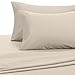 Amazon Brand – Pinzon 500-Thread-Count Pima Cotton Sateen Bed Sheet Set - Queen, Canvas