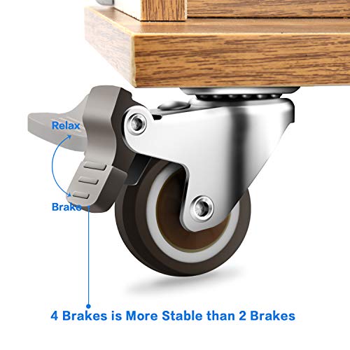 3 Caster+Wheels+Swivel+Casters+Polyurethane