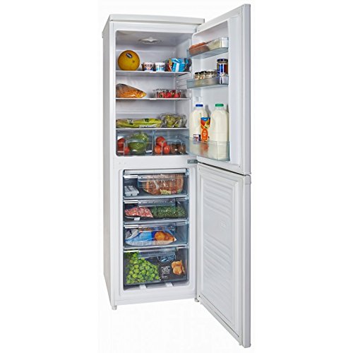 White Knight FF225H 223L 50/50 Freestanding Combi Fridge Freezer - White
