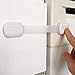 BabyKeeps Child Safety Locks - Latches to Baby Proof Cabinets, Drawers, Appliances - No Drilling - Plus Extra 3M Adhesive Included - Adjustable Length - 6 Pack, White