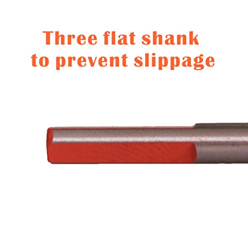Meccion Glass and Tile Hole saw Drill Bit Kit Great for Tile,Concrete, Brick, Glass, Plastic and Wood Carbide Tipped Mandrels Saws 6mm 8mm, 10mm, 12mm 5-Piece Set - Thumbnail 2
