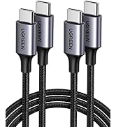 UGREEN USB C to USB C Charger Cable 2 Pack 60W Type C Power Delivery Data Lead Compatible with Ga...
