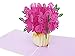 PopLife® Pink Roses Pop Up Mother's Day Card - 3D Happy Anniversary, Bouquet Pop Up, Valentine's Day Card, Happy Birthday, Engagement - for Mom, for Daughter, for Wife, for Sister