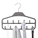 Elong Home Belt Hanger Rack Holder, Sturdy Belt Organizer with 360 Degree Swivel, 11 Large Belt Hooks for Closet, Smooth Rubber Coated, Grey primary