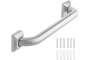RAEMNAKY Bathroom Grab Bars Stainless Steel Handrail ADA Compliant 500lbs bathtubs and Showers Toilet Handle Safety for Handicap, Elderly, Disabled, Injury (18 inches)