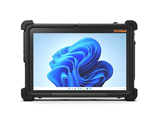 MobileDemand Flex 10B Rugged 10-inch Tablet for Business Use, Study & Home – Windows 11 Pro, 4GB RAM, 3000mAh Battery, Ultra Lightweight Handheld Tablet PC with Handstrap for Outdoor & Office Work