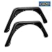 EAG Body Armor Tube Fenders with 3 inch Flares Black Textured Fit for 76-86 Jeep Wrangler CJ7