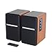 SINGING WOOD BT25 Active Bluetooth Bookshelf Speakers-2 RCA Input, Remote Control Wooden Enclosure – Max 50 Watts RMS(Cheery Wood)thumb 1